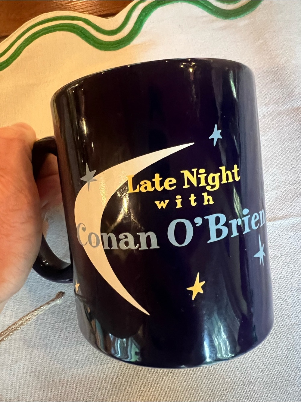 Official Vintage 2003 Late Night with Conan O’Brien Coffee Mug NBC Studios Rare